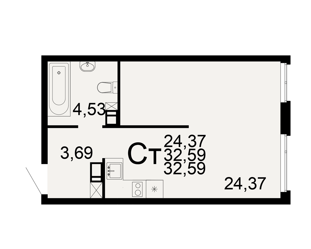 План квартиры №96