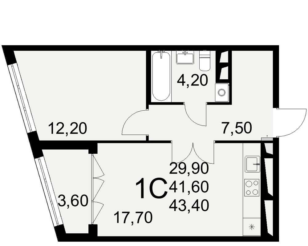 План квартиры №14