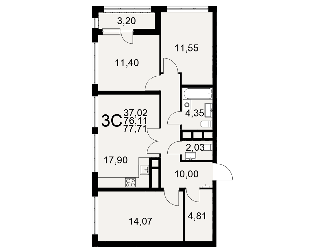 План квартиры