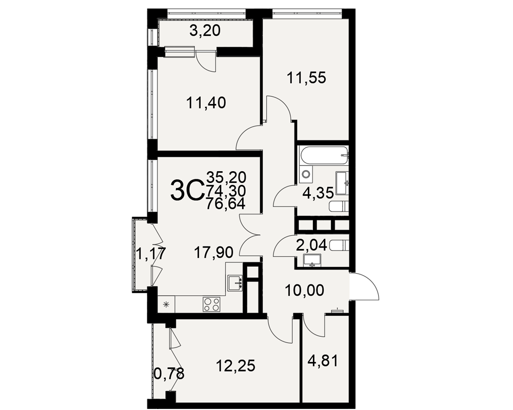 План квартиры