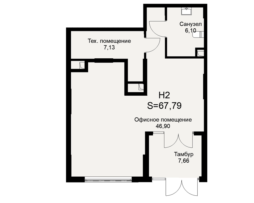 План нежилого помещения
