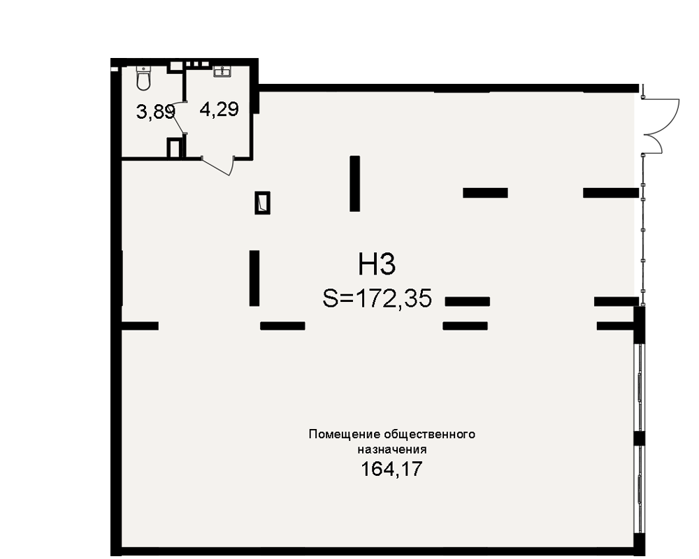 План нежилого помещения