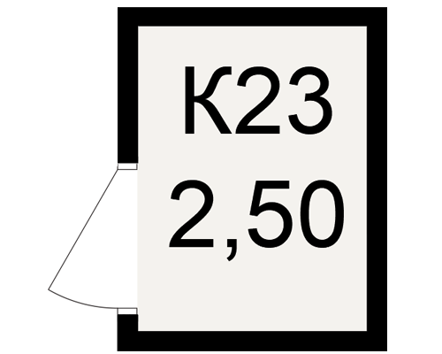 План кладовки