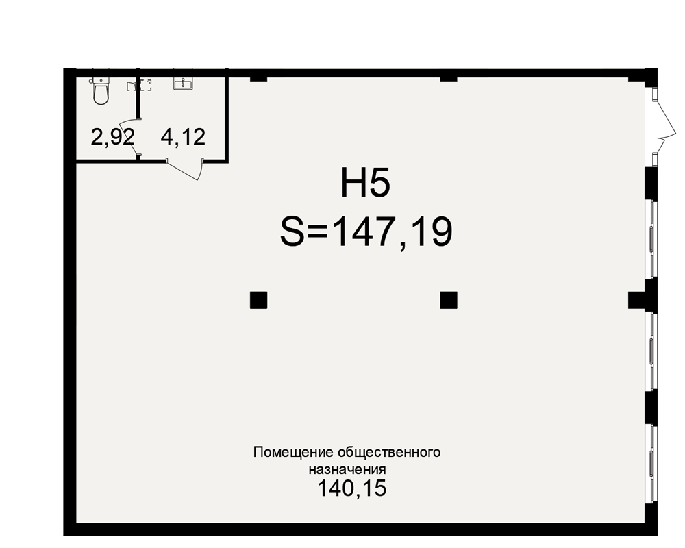 План нежилого помещения
