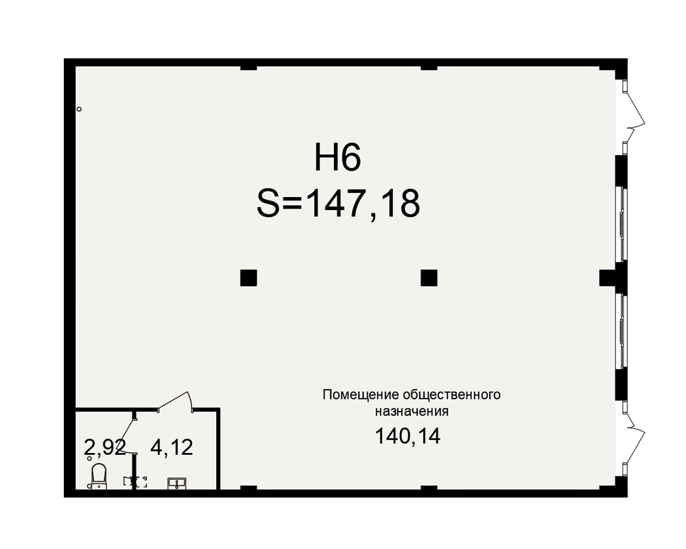 План нежилого помещения