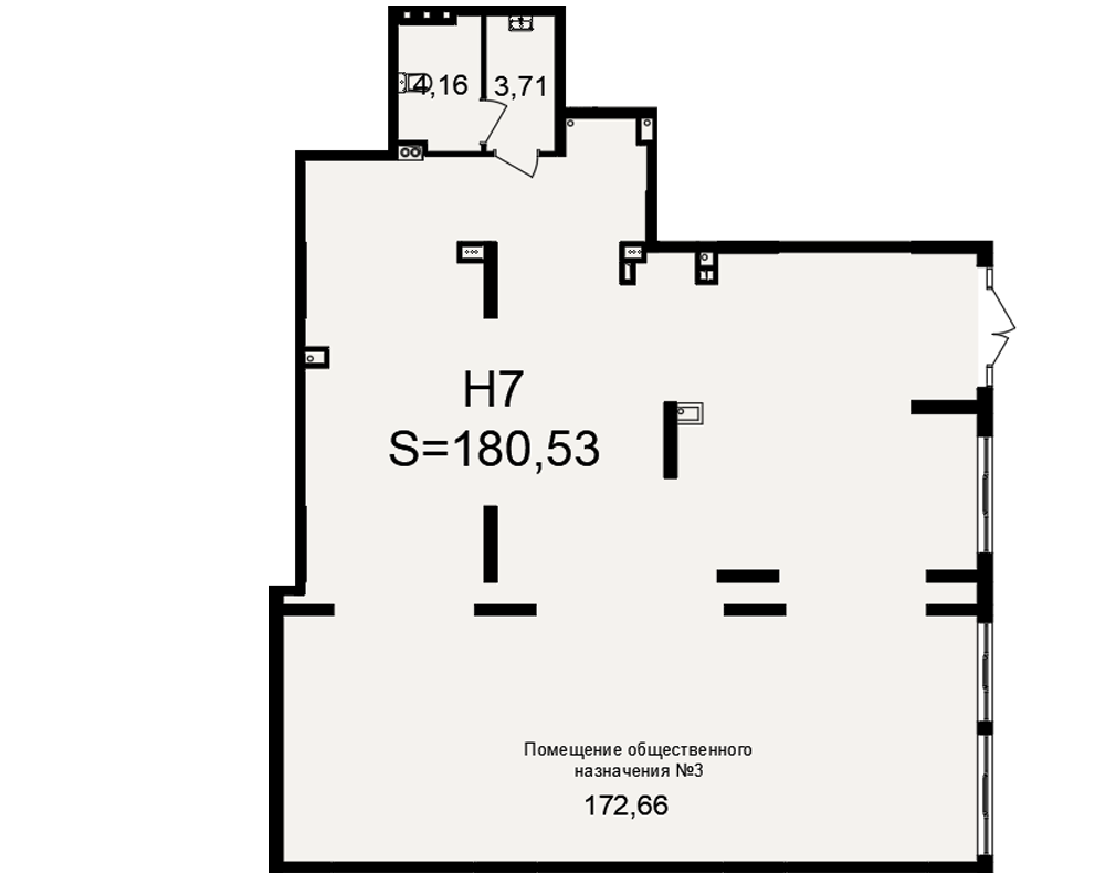 План нежилого помещения