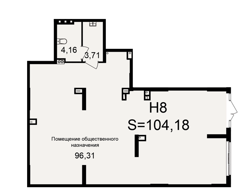 План нежилого помещения